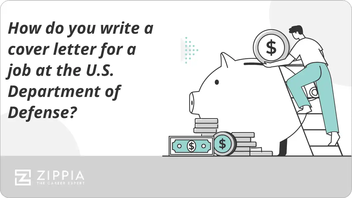 How do you write a cover letter for a job at the U.S. Department of Defense?