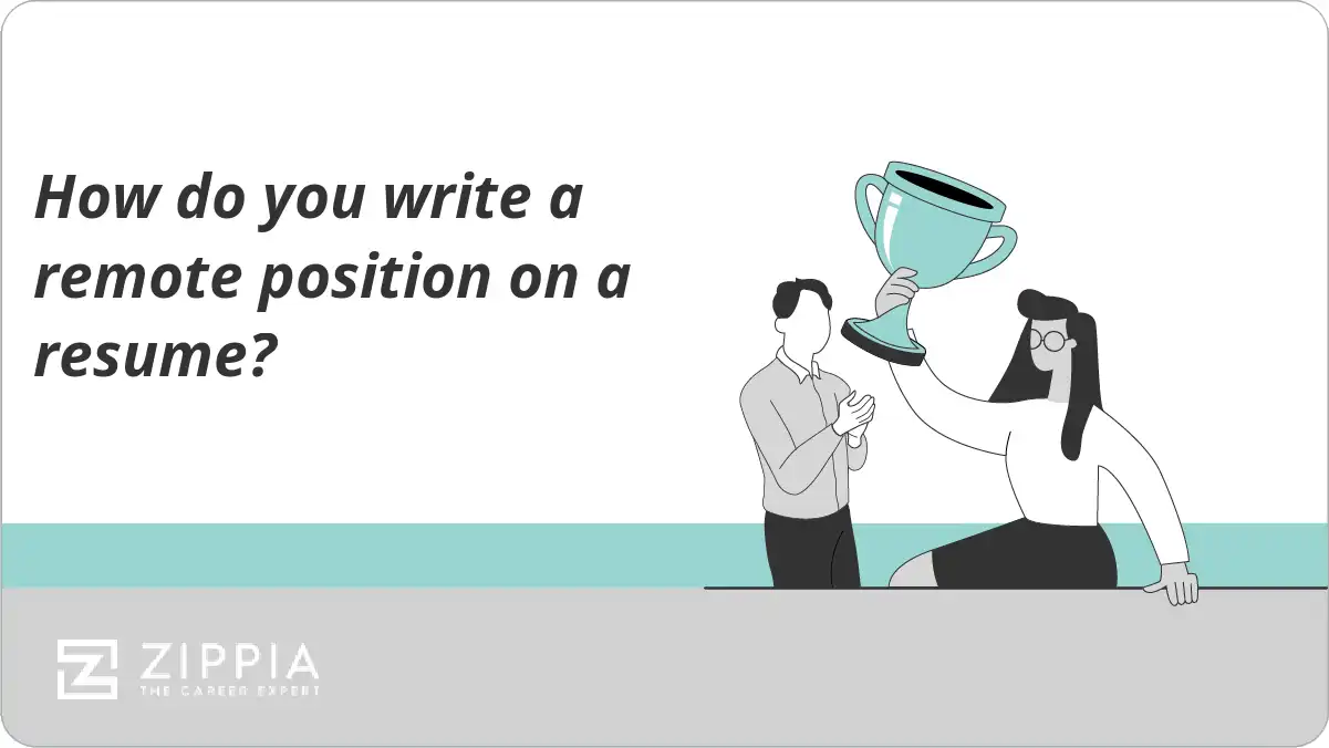 How do you write a remote position on a resume?