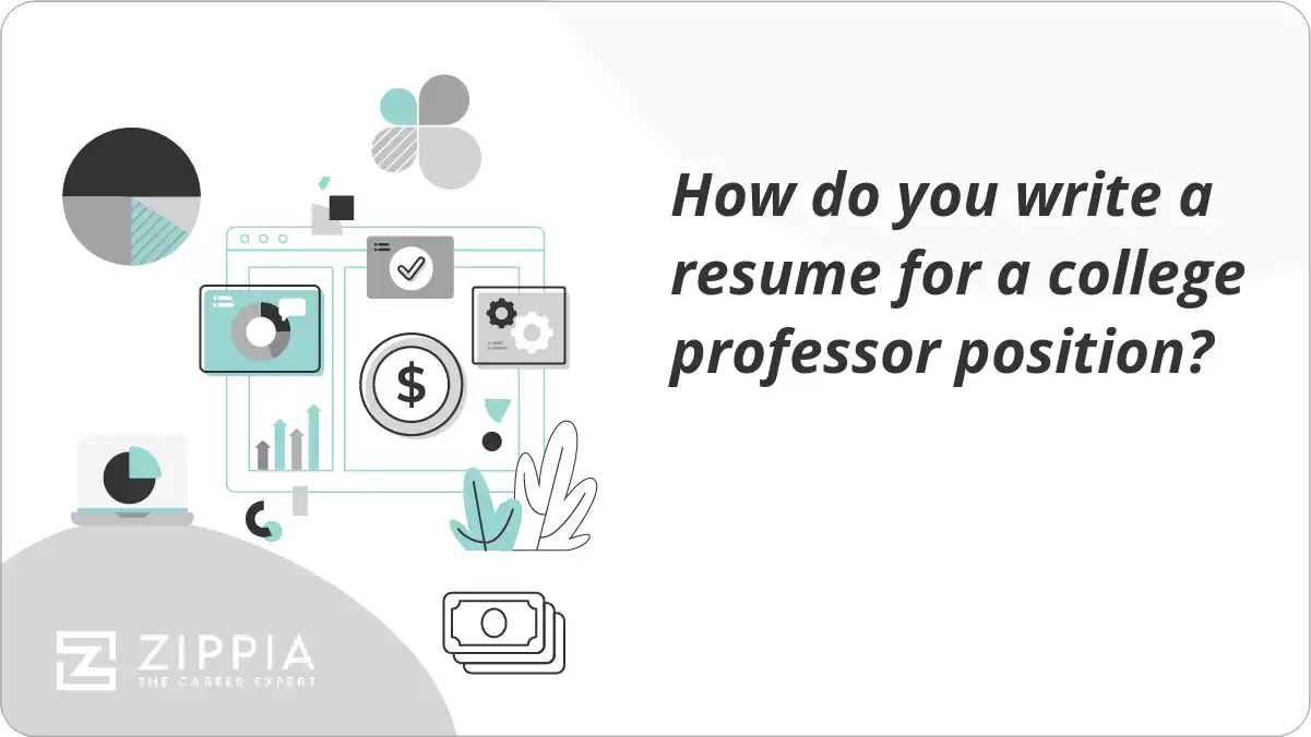 How do you write a resume for a college professor position?