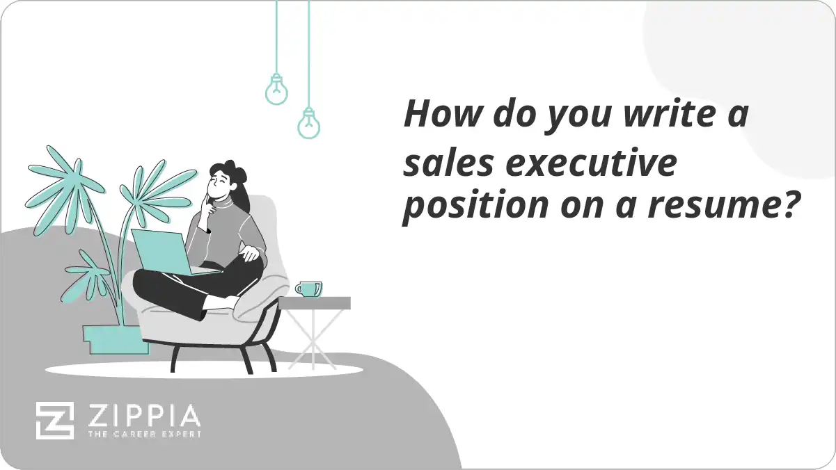 How do you write a sales executive position on a resume?