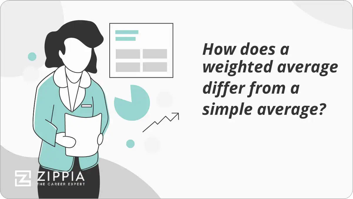 How does a weighted average differ from a simple average?
