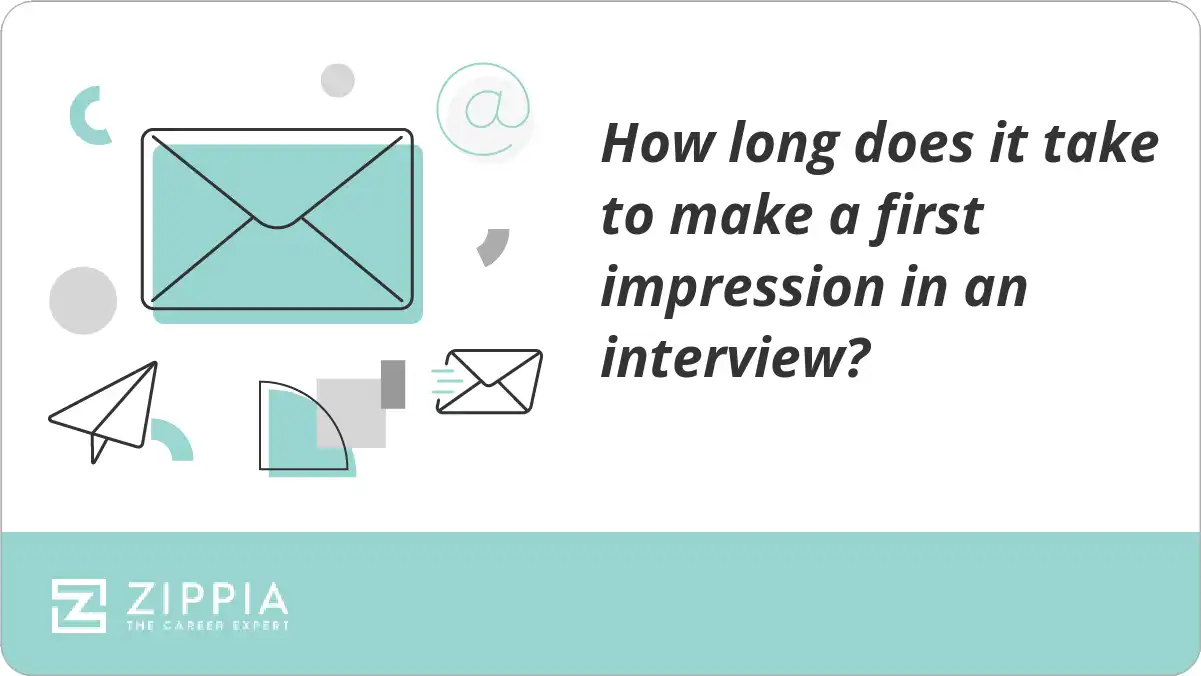 How long does it take to make a first impression in an interview?