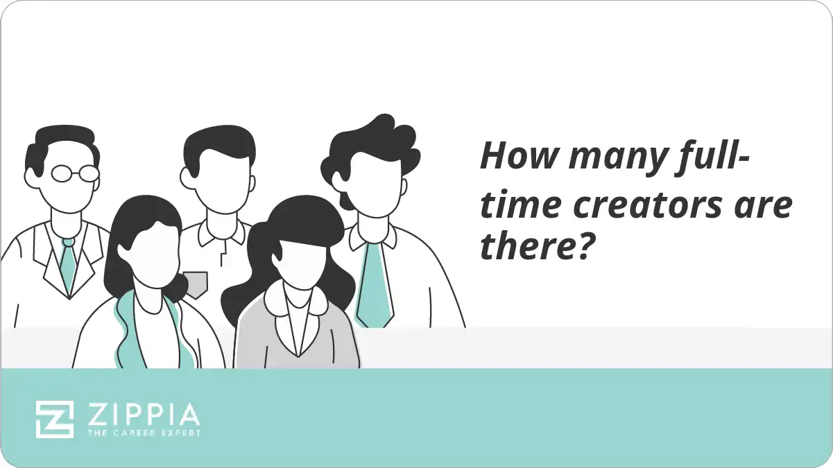 How many full-time creators are there?