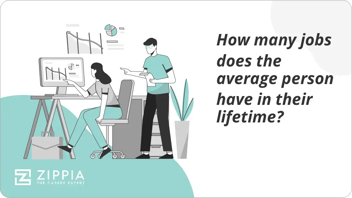 How many jobs does the average person have in their lifetime?