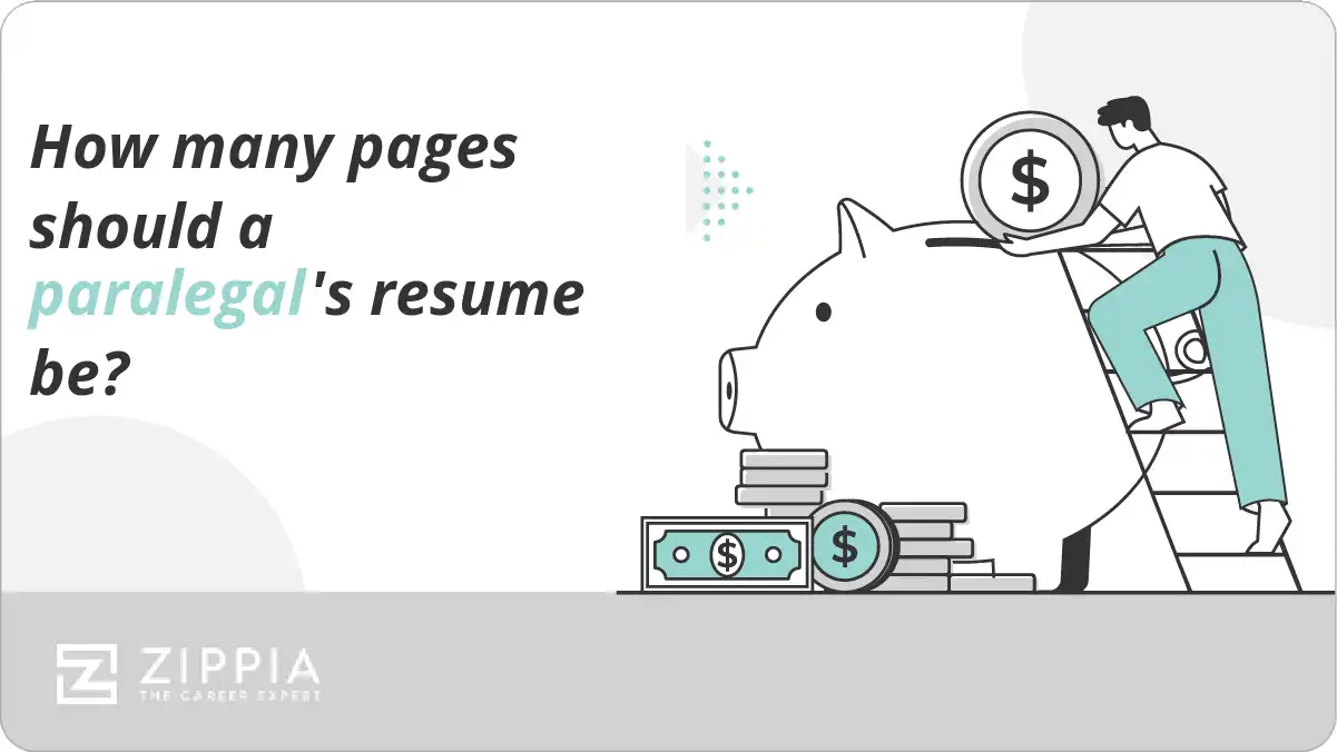 How many pages should a paralegal's resume be?