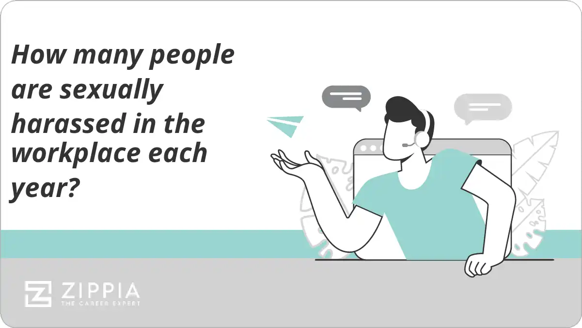 How many people are sexually harassed in the workplace each year?