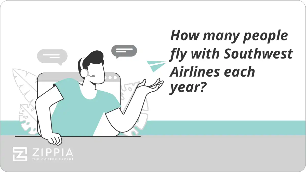 How many people fly with Southwest Airlines each year?