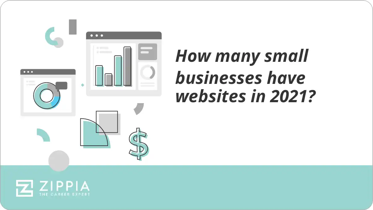 How many small businesses have websites in 2021?
