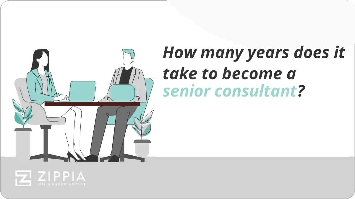 How many years does it take to become a senior consultant?