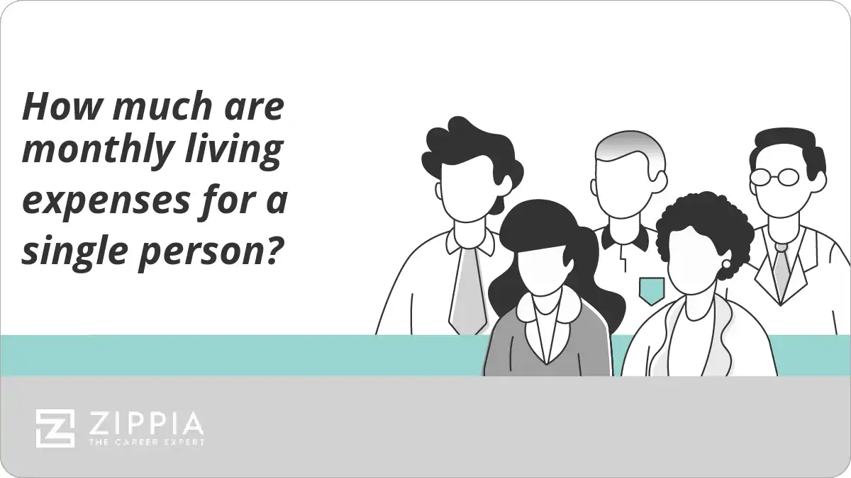 How much are monthly living expenses for a single person?