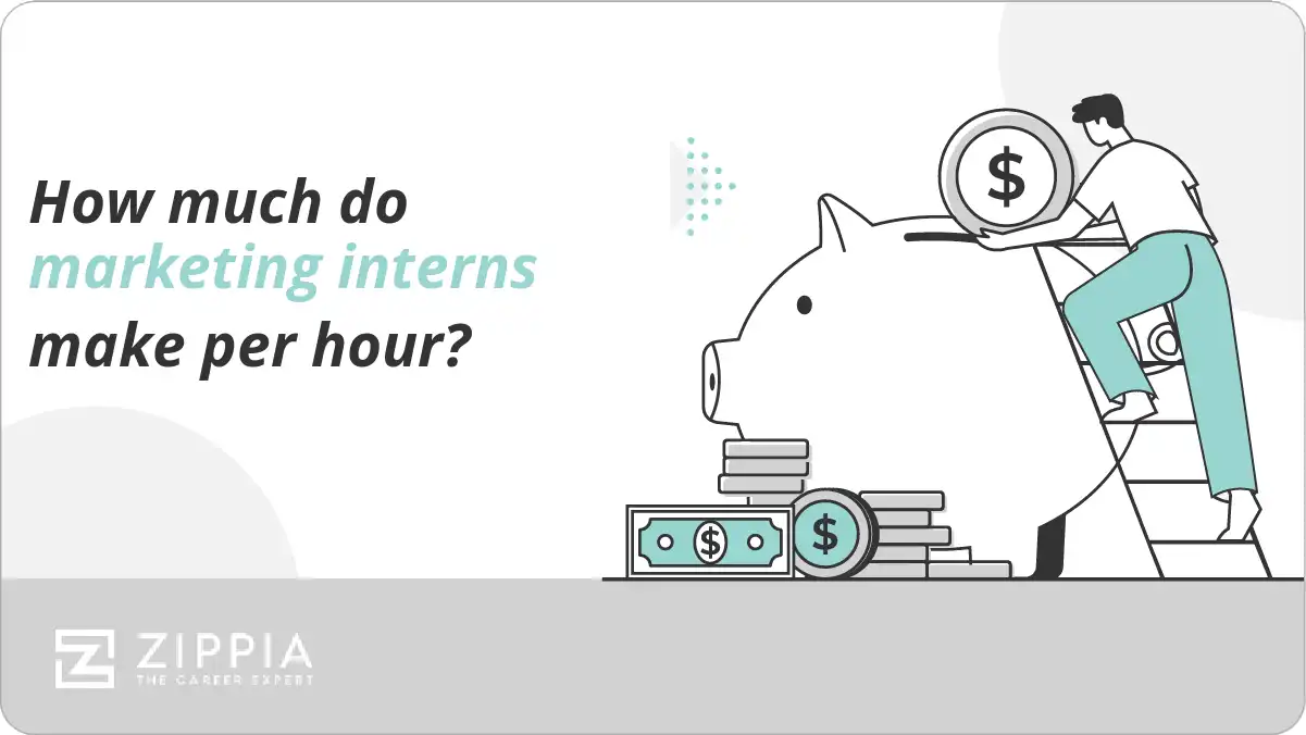 How much do marketing interns make per hour?