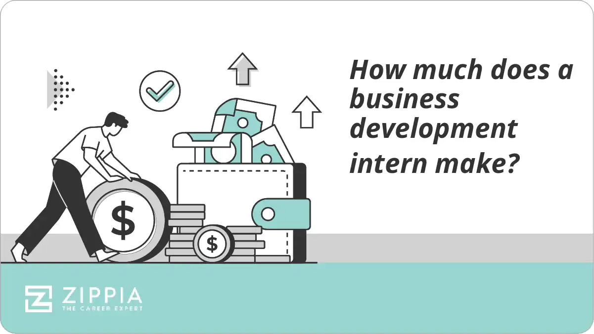 How much does a business development intern make?
