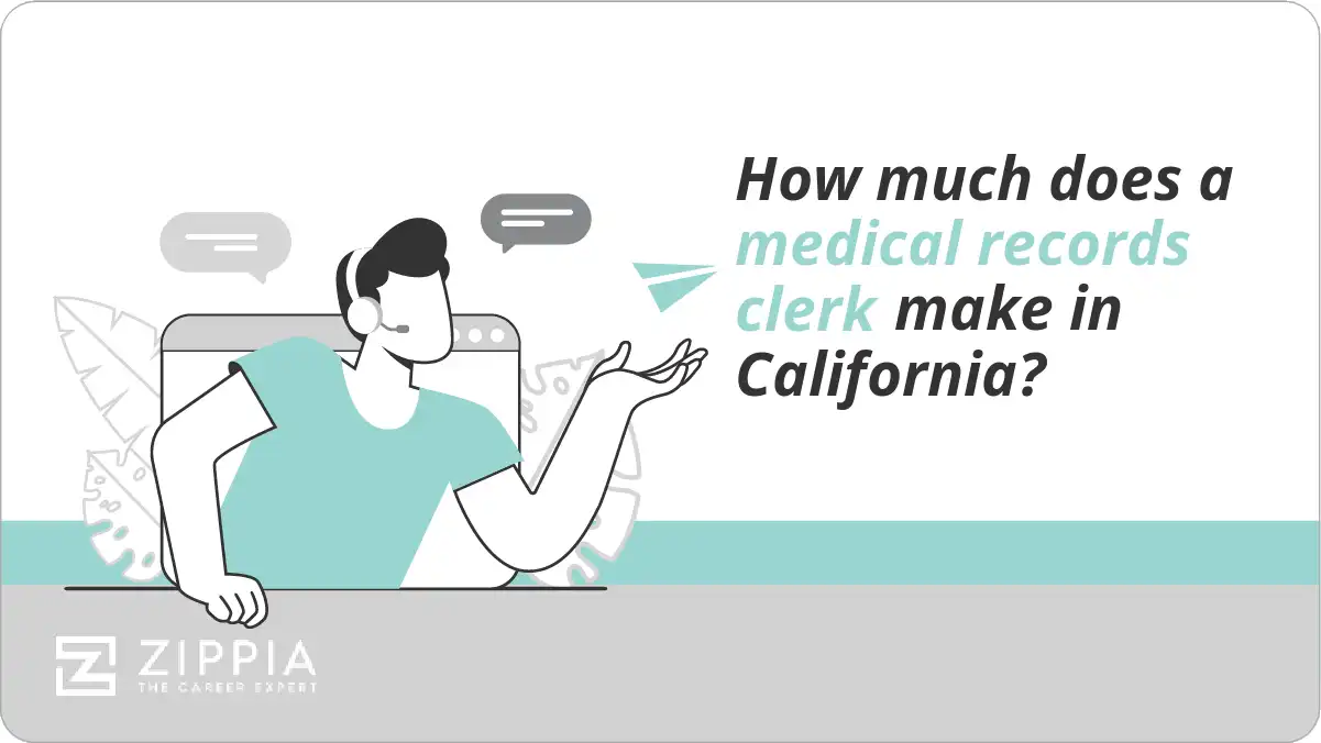 How much does a medical records clerk make in California?