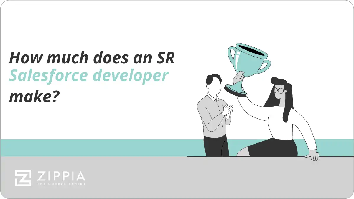 How much does an SR Salesforce developer make?