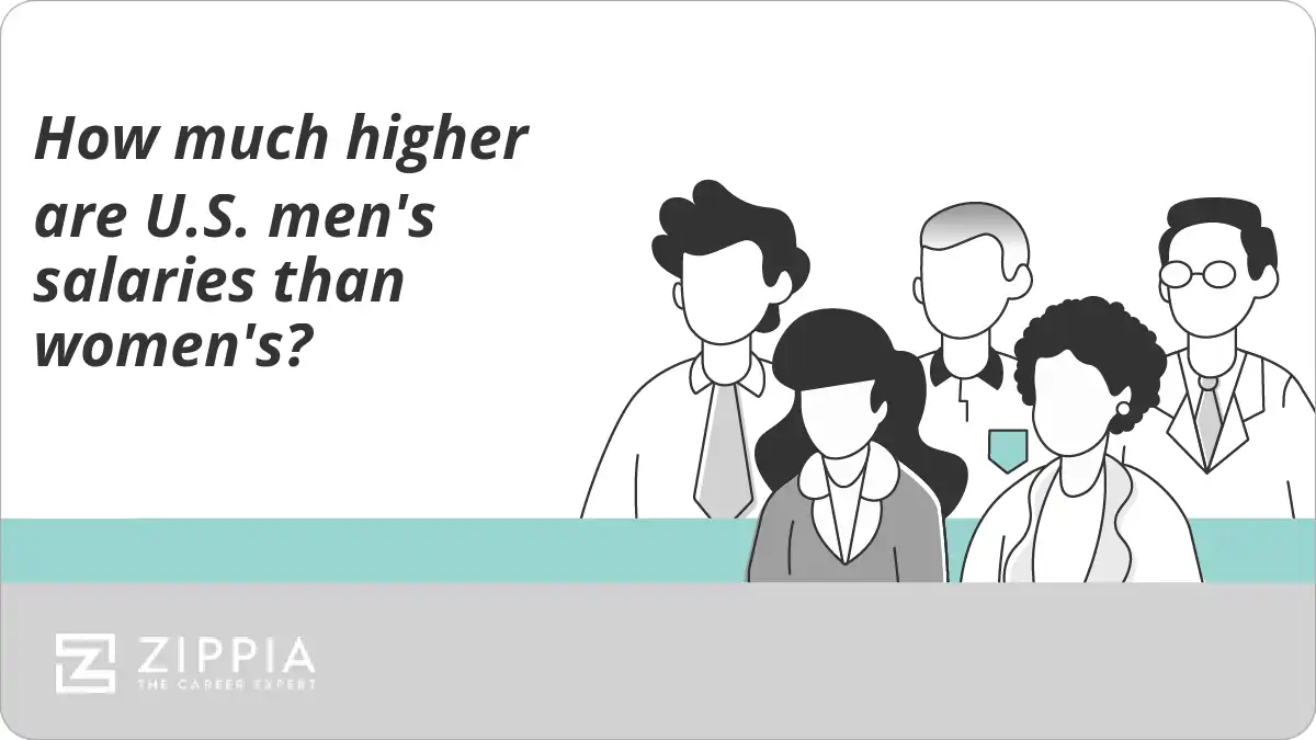 How much higher are U.S. men's salaries than women's?