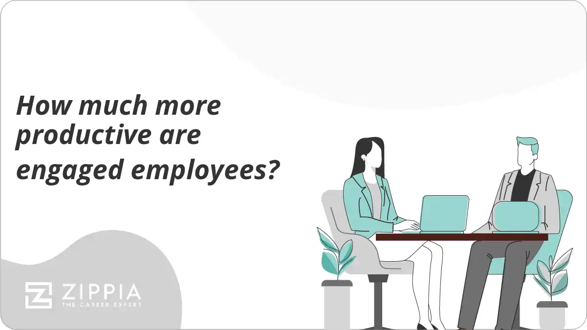 How much more productive are engaged employees?