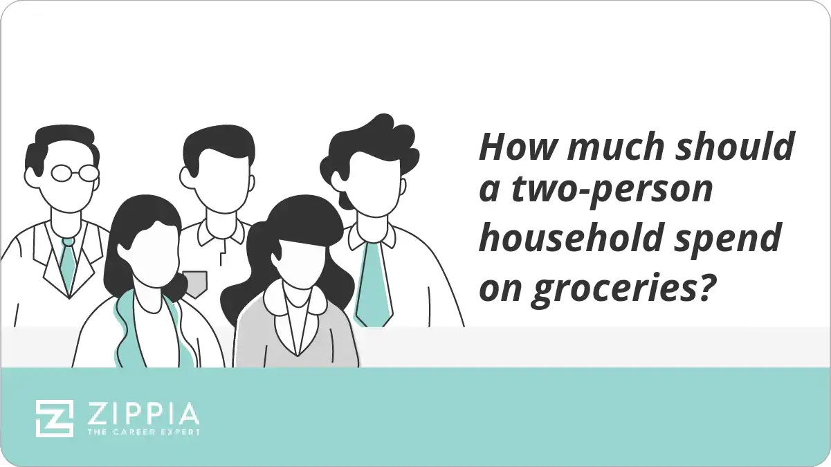 How much should a two-person household spend on groceries?
