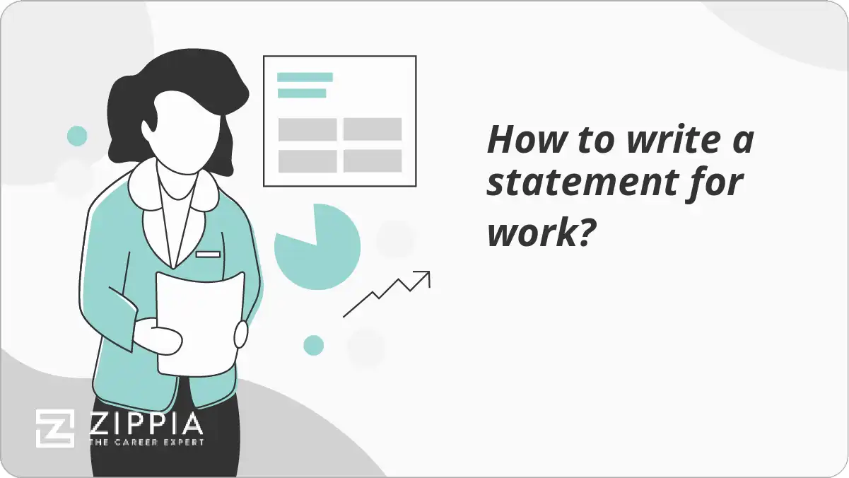 How to write a statement for work?