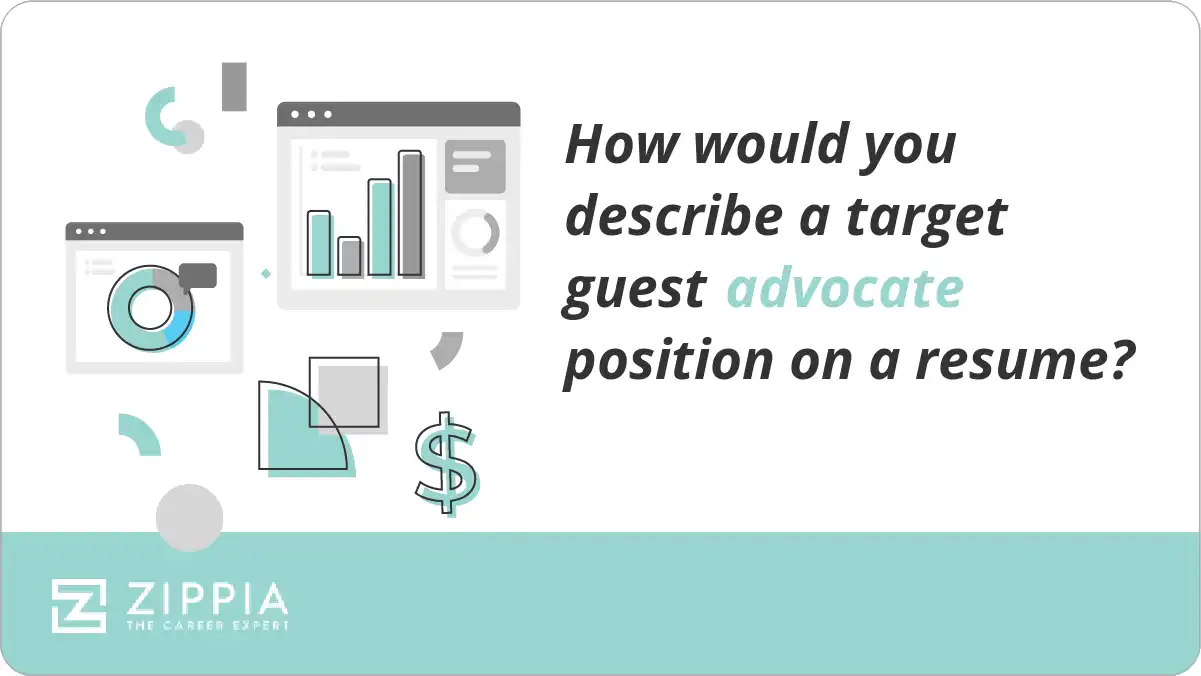 How would you describe a target guest advocate position on a resume?