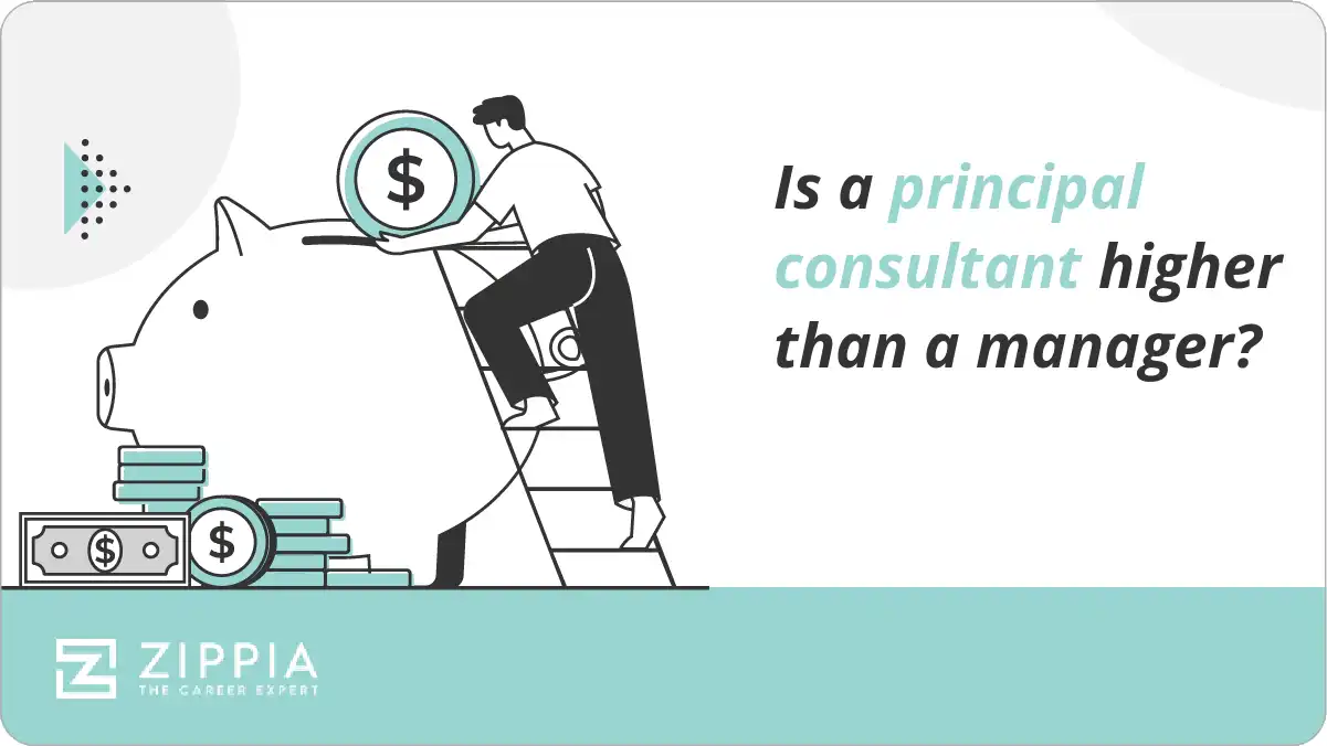Is a principal consultant higher than a manager?