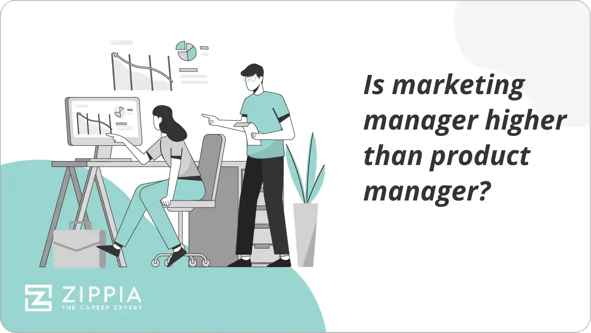 Is marketing manager higher than product manager?