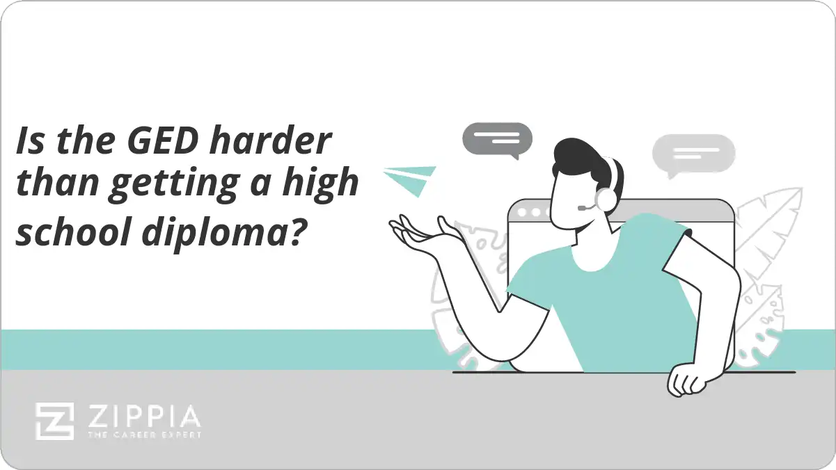 Is the GED harder than getting a high school diploma?