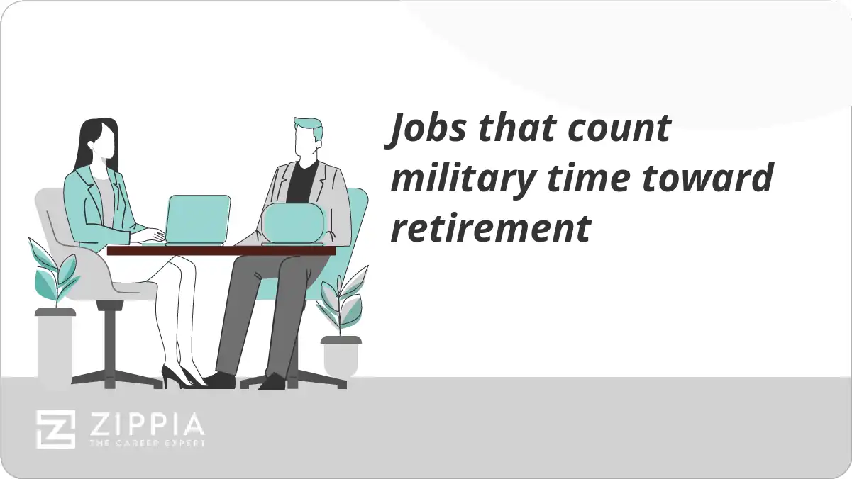 Jobs that count military time toward retirement