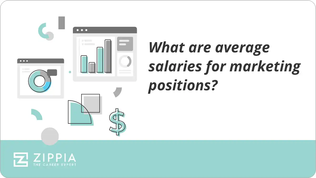 What are average salaries for marketing positions?