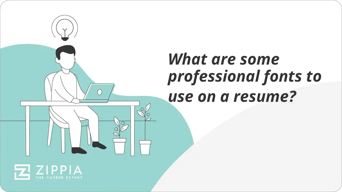What are some professional fonts to use on a resume?