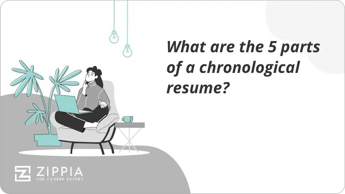 What are the 5 parts of a chronological resume?