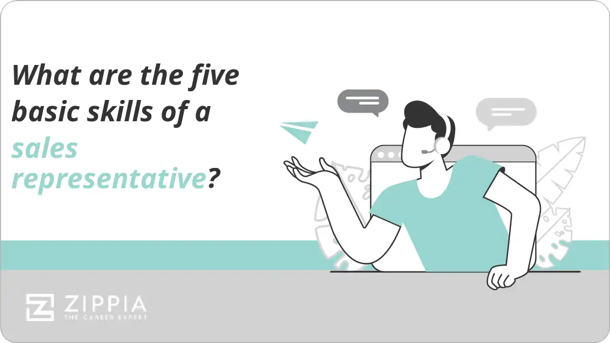 What are the five basic skills of a sales representative?