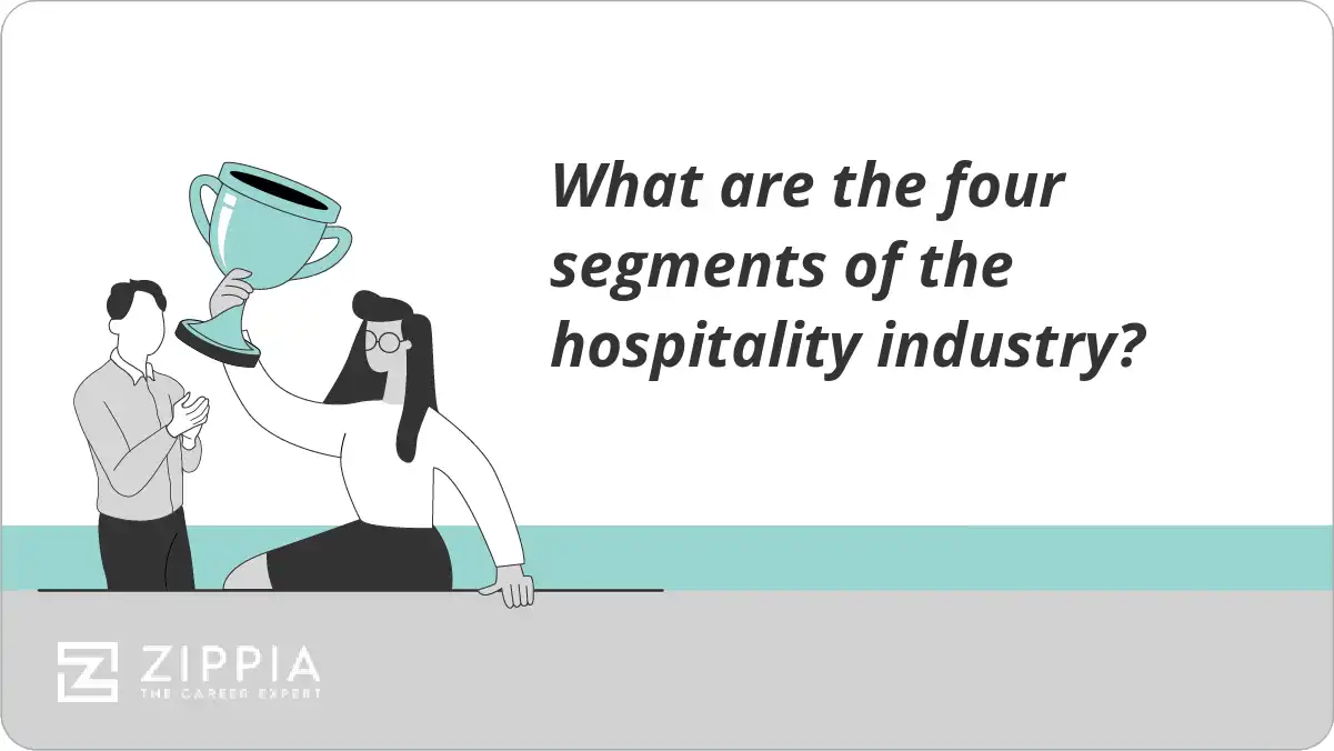 What are the four segments of the hospitality industry?