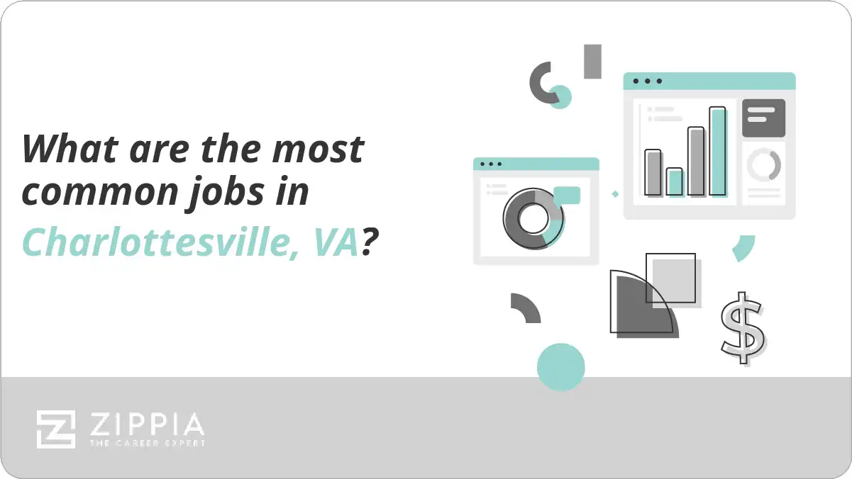 What are the most common jobs in Charlottesville, VA?