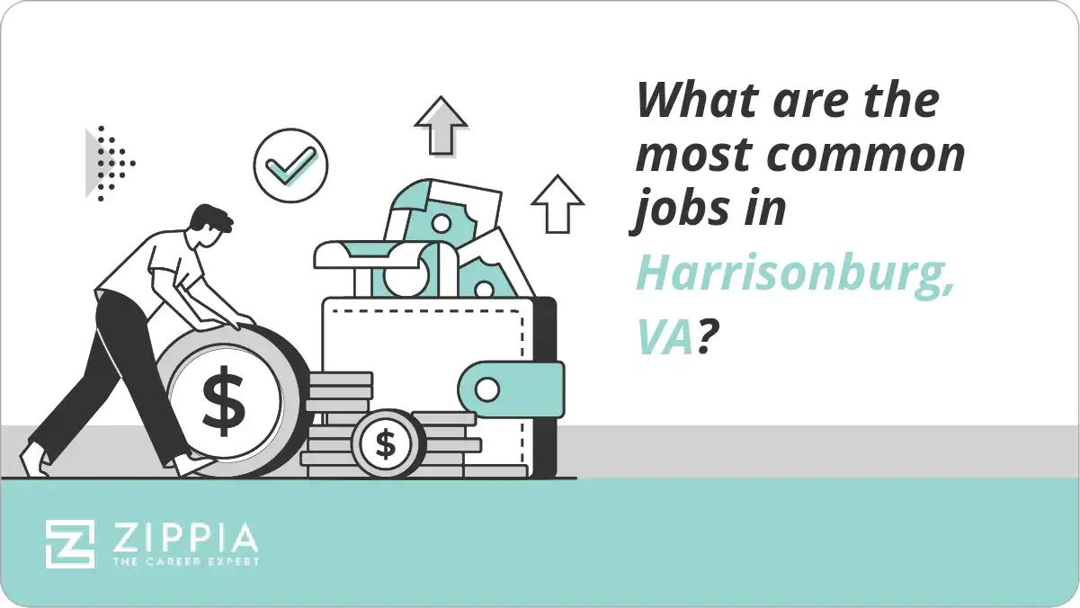 What are the most common jobs in Harrisonburg, VA?