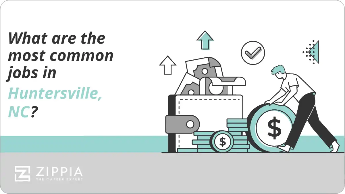 What are the most common jobs in Huntersville, NC?