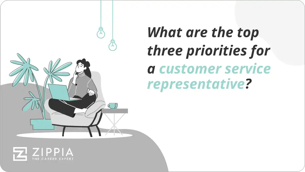 What are the top three priorities for a customer service representative?