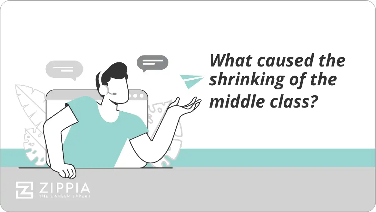 What caused the shrinking of the middle class?
