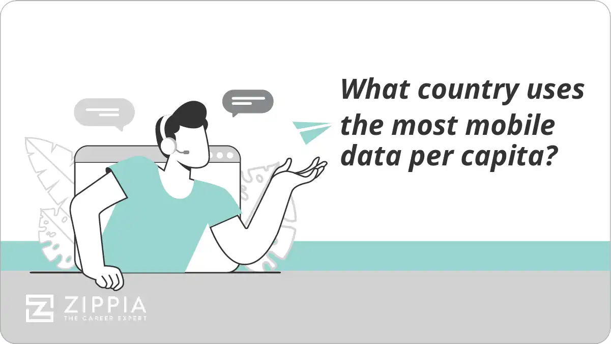 What country uses the most mobile data per capita? Zippia
