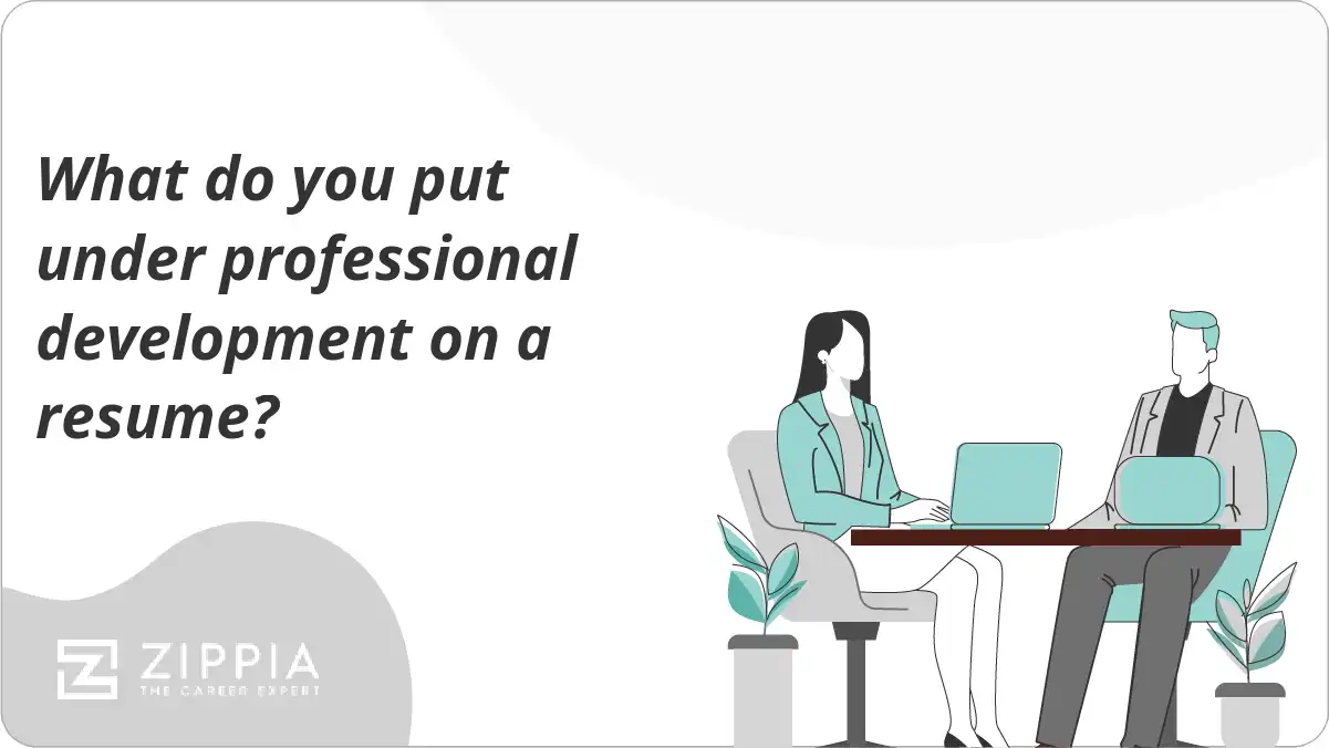 What do you put under professional development on a resume?
