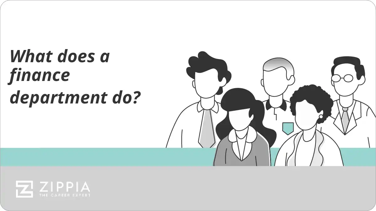 What does a finance department do?