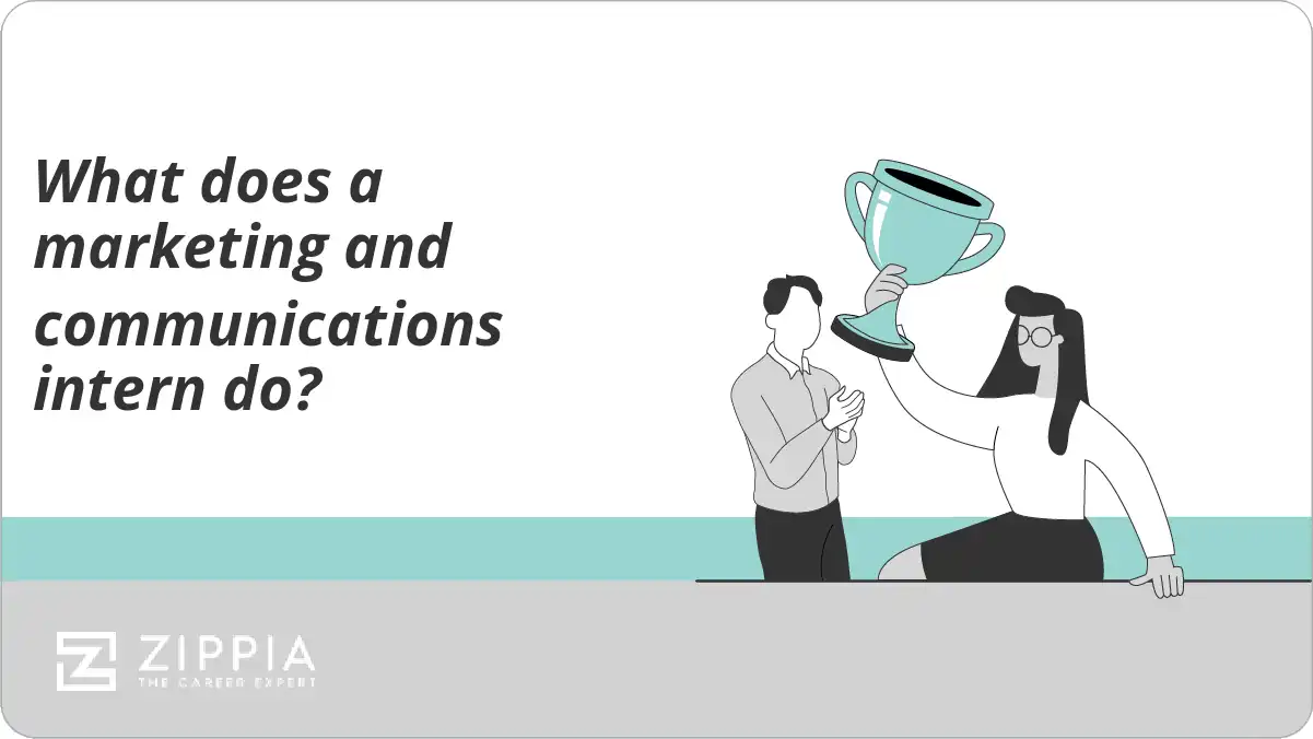 What does a marketing and communications intern do?