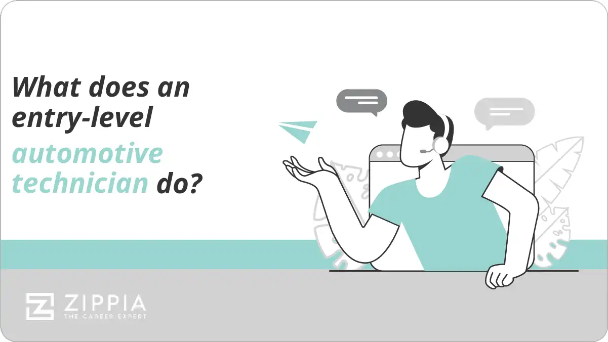 What does an entry-level automotive technician do?