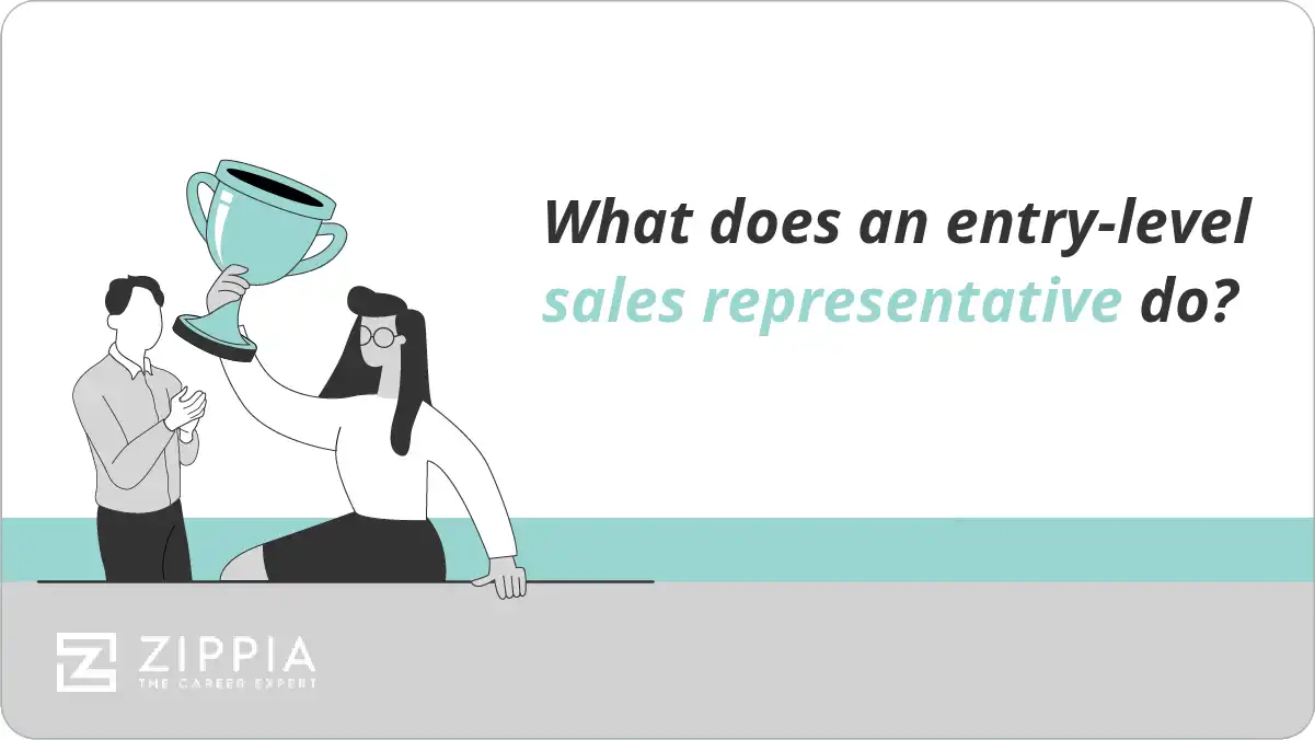 What does an entry-level sales representative do?