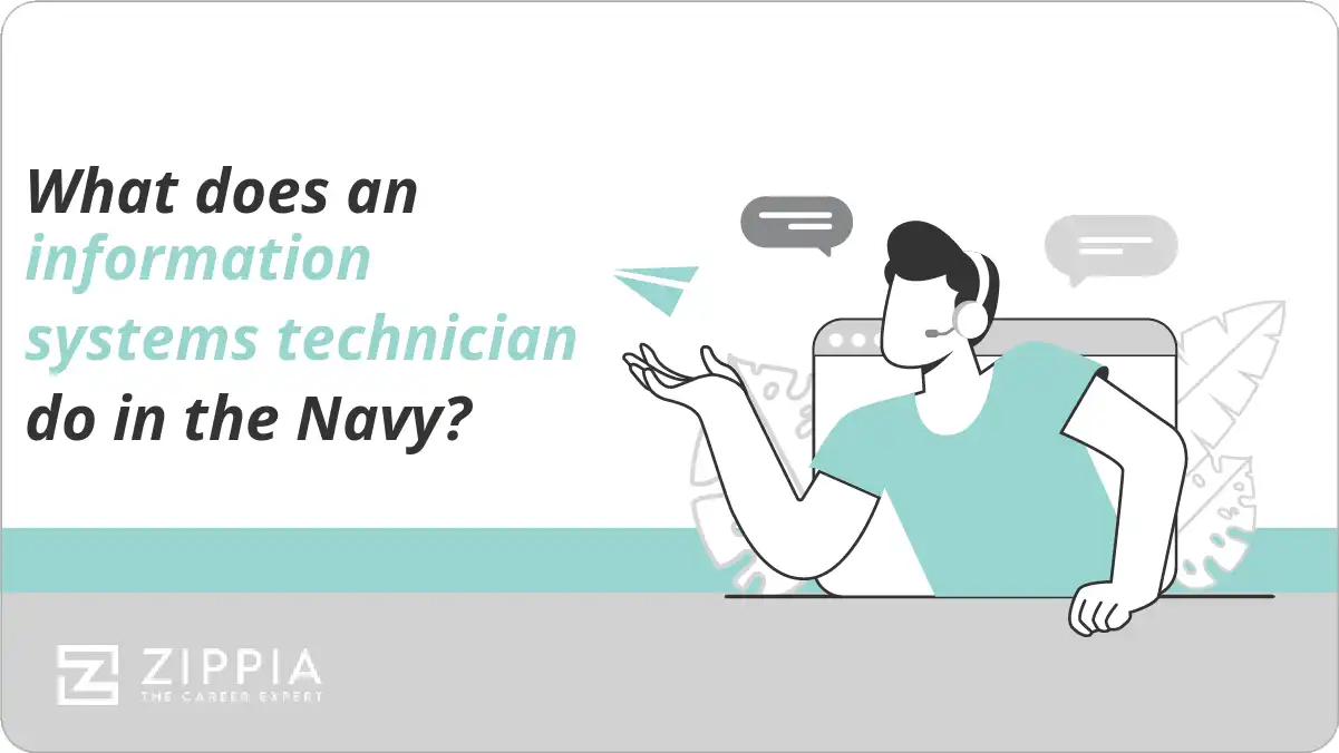 What does an information systems technician do in the Navy?
