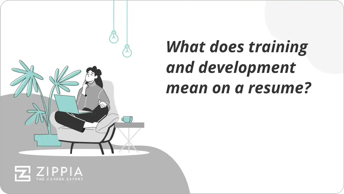 What does training and development mean on a resume?