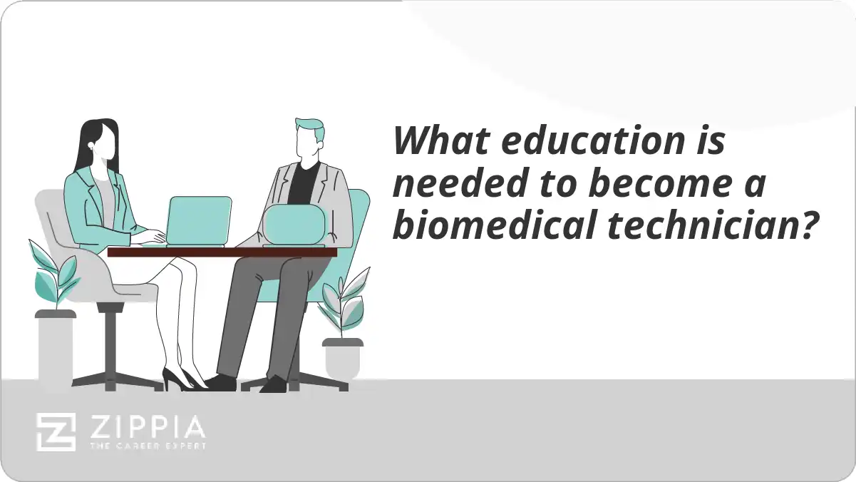 What education is needed to become a biomedical technician?