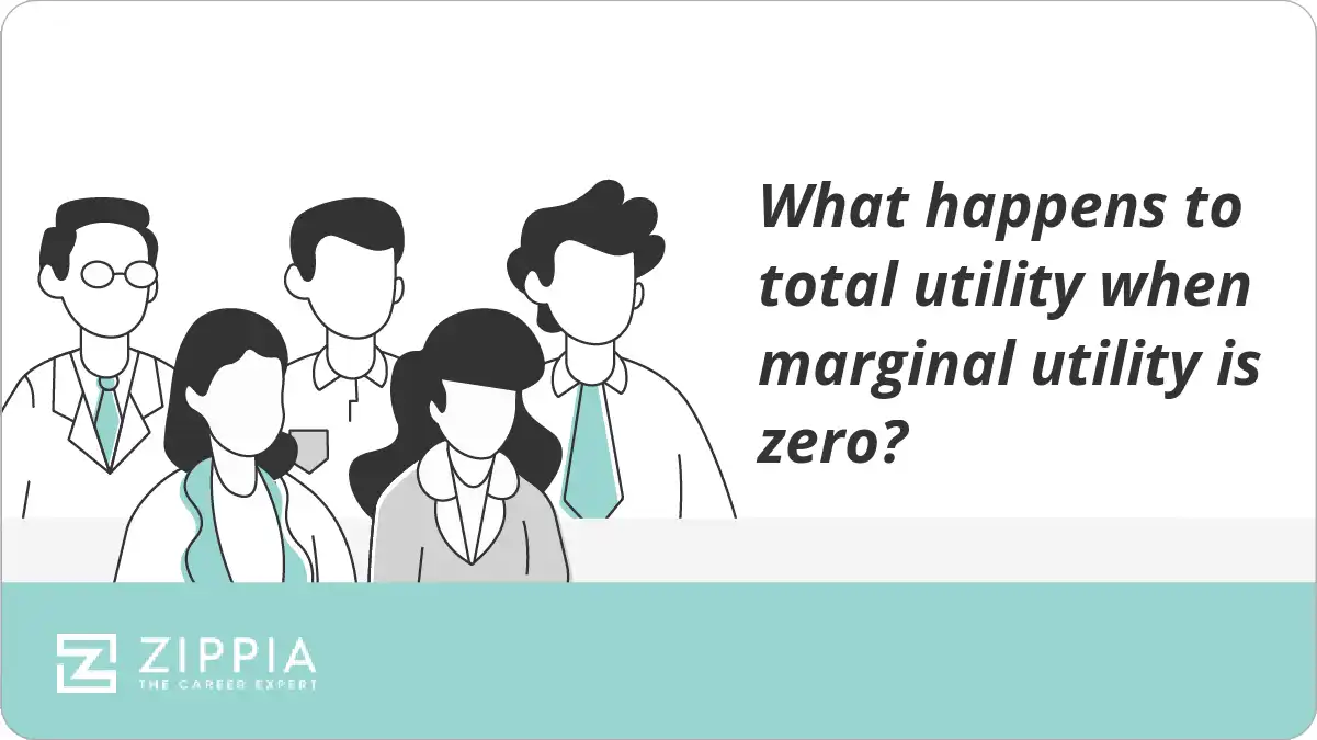 What happens to total utility when marginal utility is zero?