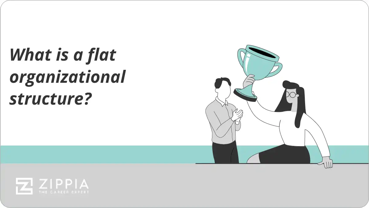 What is a flat organizational structure?