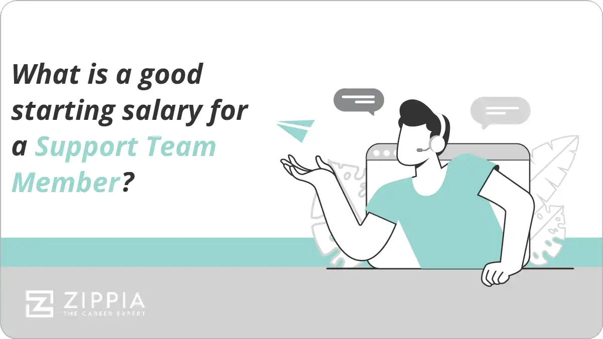 What is a good starting salary for a Support Team Member?