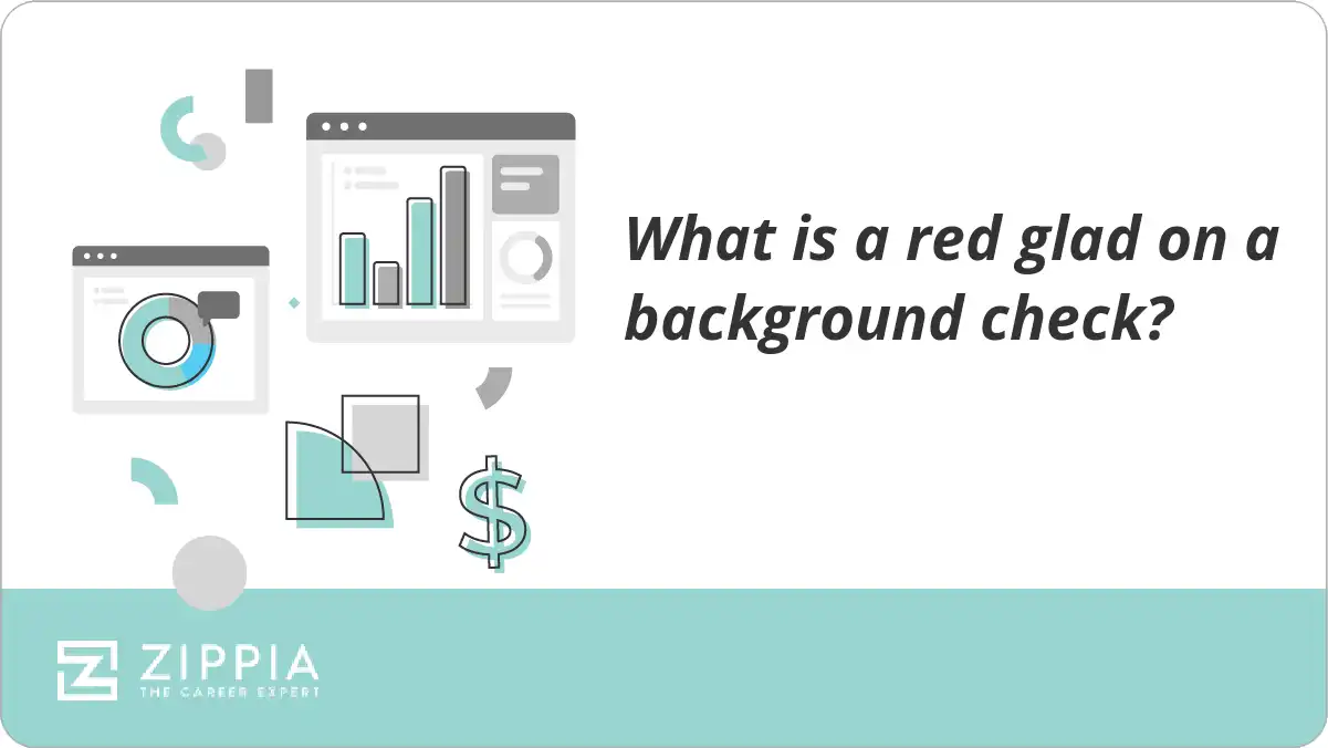 What is a red glad on a background check?